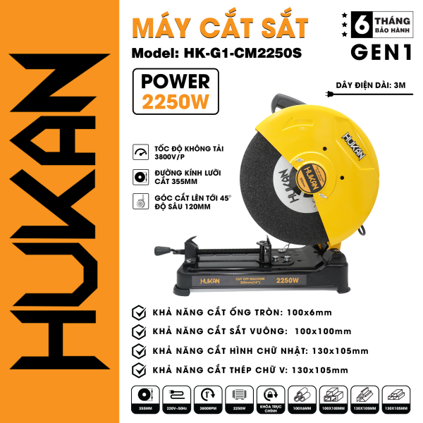 Máy cắt sắt HK-G1-CM2250S