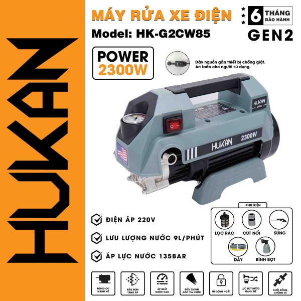 Máy rửa xe điện – bản nâng cấp HK-G2CW85