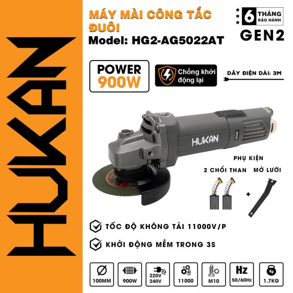 Máy mài điện công tắc đuôi HG2-AG5022AT