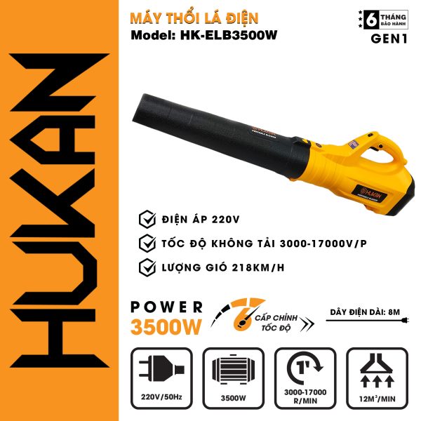 Máy thổi bụi điện, thổi lá HK-ELB3500W công suất lớn