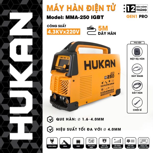 Máy hàn điện tử MMA-250IGBT