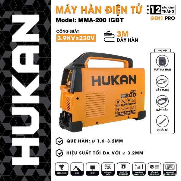 Máy hàn điện tử MMA-200IGBT