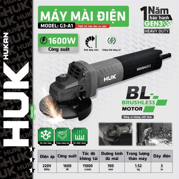 Máy cắt mài công tắc đuôi G3-A1 không chổi than